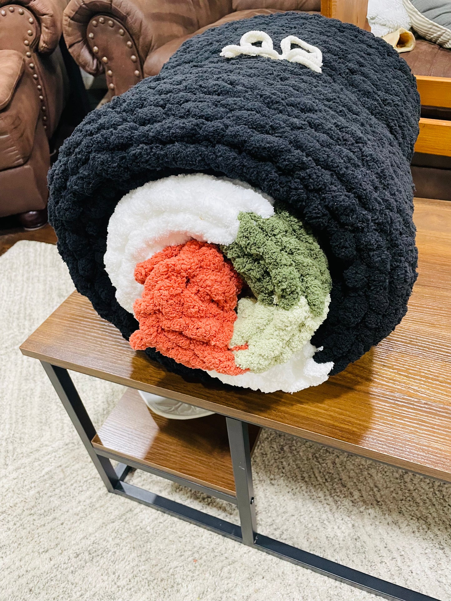 Sushi Roll Throw Blanket