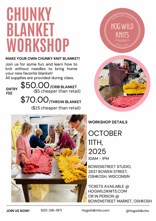 THROW BLANKET October 11th, 2025 Workshop
